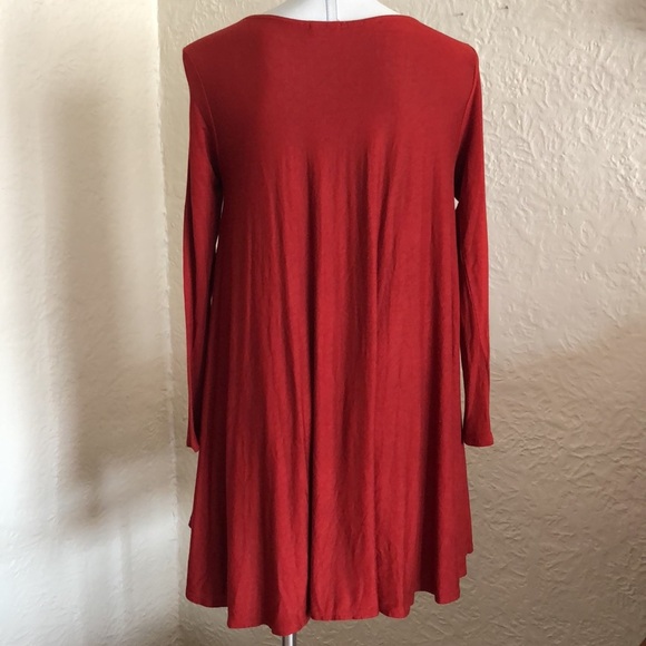 Urban Outfitters Kimchi Blue Rich Orange Pumpkin Spice Swing Tunic Shirt - Picture 5 of 8